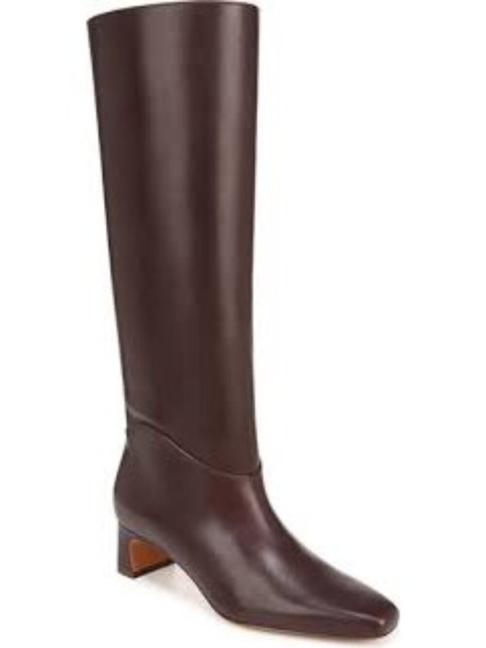 NEW Vince Sol Knee High Boots Chocolate Brown Contemporary Womens 8 Wide Calf